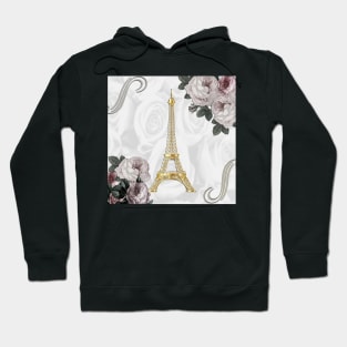 Paris Eiffel Tower French Vintage Shabby Chic Design France Hoodie